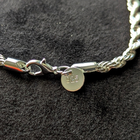 Sterling Silver 925 Rope Bracelet Quiet Luxury Minimalist Classy - Picture 2 of 5